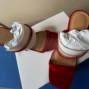 Red 7.5 heel wore once